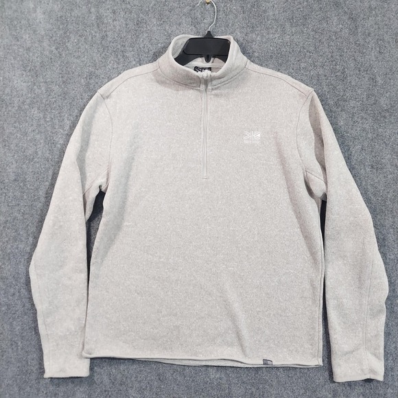 Karrimor Pullover Mens Large Gray Half Zip Sweater Outdoor Hiking Fleece Jacket - Picture 1 of 8